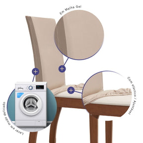 Kit Capas de Cadeiras Ajustáveis em Malha